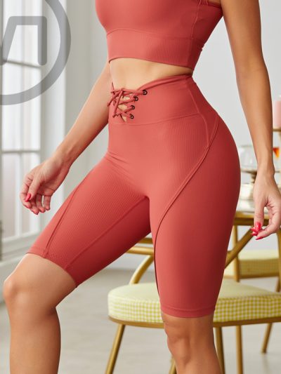 Biker Ribbed Shorts